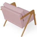 Ver mais imagens de Kit 4 Poltronas Decorativas para Sala Estar Pietra Estrutura de Madeira L02 Suede Rosê - Lyam