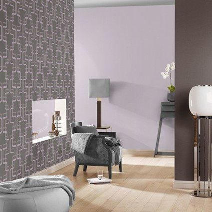 Papel de Parede Arabesco 789959 - Grafite e Lilás - (Últimas Peças) - 3