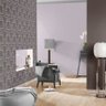 Papel de Parede Arabesco 789959 - Grafite e Lilás - (Últimas Peças) - 3