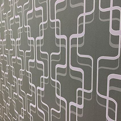 Papel de Parede Arabesco 789959 - Grafite e Lilás - (Últimas Peças) - 4