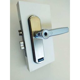 FECHADURA DIGITAL BIOMÉTRICA ELETRÔNICA PRIMEBRAS P6001 + CHAVE - PRATA - 2