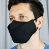 Kit 4 Mascaras 3D de Tecido Lavável com Clipe Nasal Preta - 2