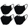 Kit 4 Mascaras 3D de Tecido Lavável com Clipe Nasal Preta - 1