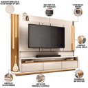 Ver imagem 3 de Estante Painel para Tv 75 Pol com Led Mound B01 Off White Cinamomo - Lyam Decor