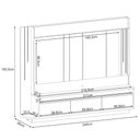 Ver imagem 4 de Estante Painel para Tv 75 Pol com Led Mound B01 Off White Cinamomo - Lyam Decor