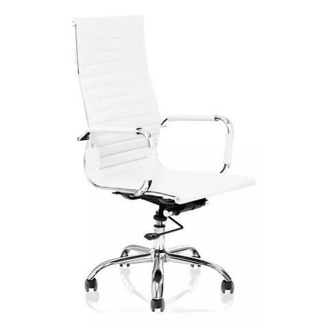 Cadeira de Escritório Presidente Eames Branca