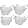 Kit 4 Mascara de Proteção 3D De Tecido Lavável Com Clipe Nasal Branca - 1