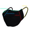Kit 4 Mascaras 3D de Tecido Lavável com Clipe Nasal 2 Pretas e 2 Brancas - 5