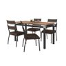 Conjunto Mesa Suzi 1,36m com 4 Cadeiras Pt Fosco Courino Fabone - 2