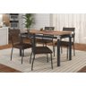 Conjunto Mesa Suzi 1,36m com 4 Cadeiras Pt Fosco Courino Fabone - 1
