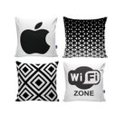 Ver imagem 1 de Kit com 4 Capas para Almofadas Decorativas de Sofá Iphone