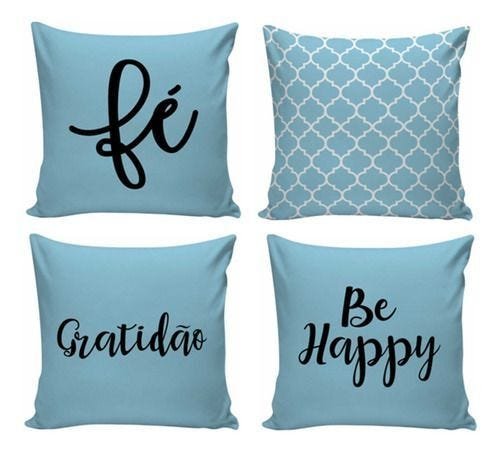 Kit Com 4 Capas Almofadas Decorativas Para Sofá 40cm - 1