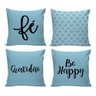 Kit Com 4 Capas Almofadas Decorativas Para Sofá 40cm - 1