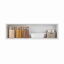 Ver imagem 5 de Armário Aéreo 79 cm 1 Porta Basculante Mara Parede Cozinha Cor:Branco