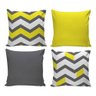 Kit Com 4 Capas Para Almofadas Decorativas De Sofá Coloridas - 1