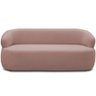 Sofá 2 Lugares Orgânico Sala de Estar Living 140cm Carmen F04 Veludo Rosê - Lyam Decor - 3