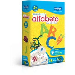 Brinquedo Educativo Aprendendo Alfabeto 78 PCS - 1