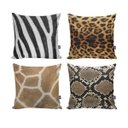 Ver imagem 1 de Kit com 4 Capas para Almofadas Decorativas de Sofá Animal Print