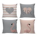 Ver imagem 1 de Kit 4 Almofadas Decorativas Geométrica 40x40 com Enchimento