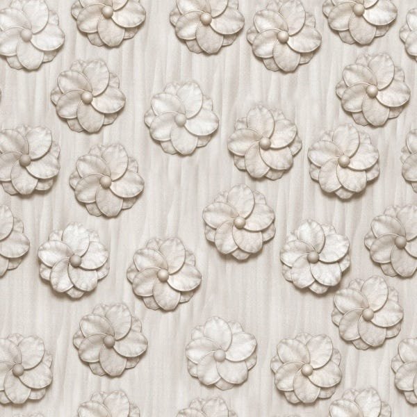 Papel De Parede Adesivo Lavável Flor De Catavento 3m - 1