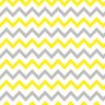 Papel De Parede Lavável Chevron Amarela E Cinza 12m - 1