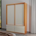 Ver imagem 1 de Guarda-Roupa 100% MDF 2 Portas e 6 Gavetas Eco 08 Bom Pastor