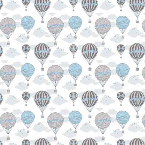 Papel de Parede Adesivo Lavável Balões 12m - 1