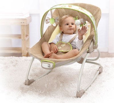 Cadeira de Descanso para Bebê Rocker Swing - Bege - 2