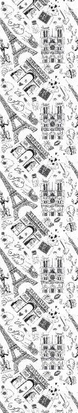 Papel De Parede Adesivo Lavável Torre Eiffel 3m - 7
