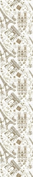 Papel De Parede Adesivo Lavável Paris Vintage 3m - 7