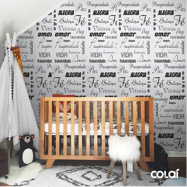 Papel De Parede Adesivo Lavável Motivacional 3m - 6