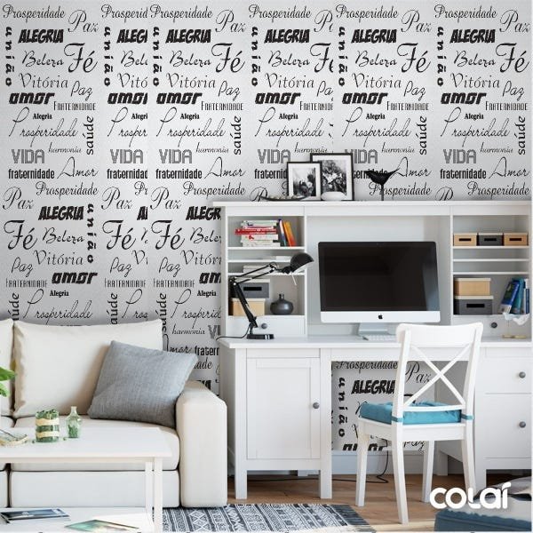 Papel De Parede Adesivo Lavável Motivacional 3m - 2