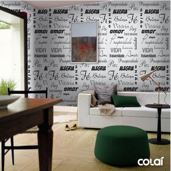 Papel De Parede Adesivo Lavável Motivacional 3m - 4