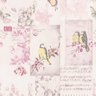 Papel De Parede Adesivo Lavável Pássaros Vintage 15m - 1