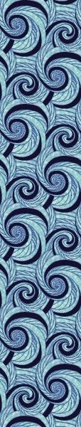 Papel De Parede Adesivo Lavável Loop Azul 12m - 6