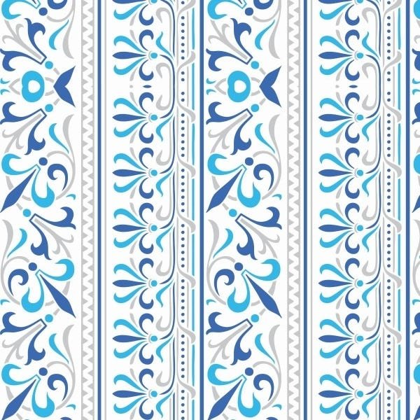 Papel De Parede Adesivo Lavável Abstrato Tons De Azuis 9m - 1