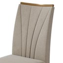 Ver imagem 3 de Conjunto 8 Cadeiras Apogeu Amêndoa/Veludo Creme - Móveis Lopas