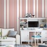 Papel De Parede Adesivo Lavável Listrado Rosê E Branco 12m - 2