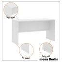 Ver imagem 7 de Mesa de Escritório Office Tampo Mdp 25mm Berlin - Vianossa - Branco