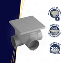 Ver imagem 2 de Caixa de Passagem e Inspeção de Esgoto Capacidade 7 Litros Cor Cinza Durín