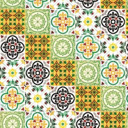 Papel de Parede Lavável Ladrilho Azulejo Portugues 12m - 1