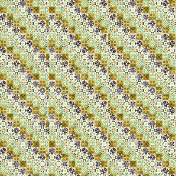 Papel de Parede Lavável Ladrilho Azulejo Portugues 12m - 6