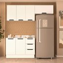 Ver imagem 1 de Armário de Cozinha Modulada Completa 3 Peças 200cm com Tampo 250069 Meena Politorno Móveis