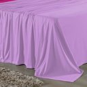 Ver imagem 2 de Jogo de Cama Casal Viúva Nobre 4 Peças Malha 100% Algodão - Lilás / Pink