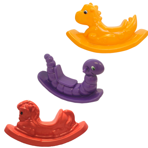 Gangorras Dinossauro Rex + Minhoca + Cavalinho para Todas Idades