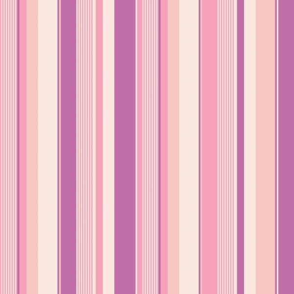 Papel De Parede Adesivo Lavável Listrado Rosa 6m - 1