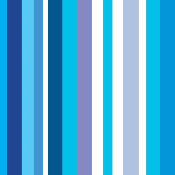 Papel De Parede Adesivo Lavável Listrado Azul E Branco 12m - 1