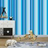 Papel De Parede Adesivo Lavável Listrado Azul E Branco 12m - 6