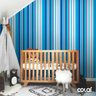 Papel De Parede Adesivo Lavável Listrado Azul E Branco 12m - 7