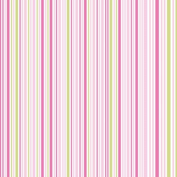 Papel De Parede Adesivo Lavável Listrado Rosa E Verde 9m - 1